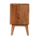 Quebec Brown Bedside Table Unit - Price Crash Furniture