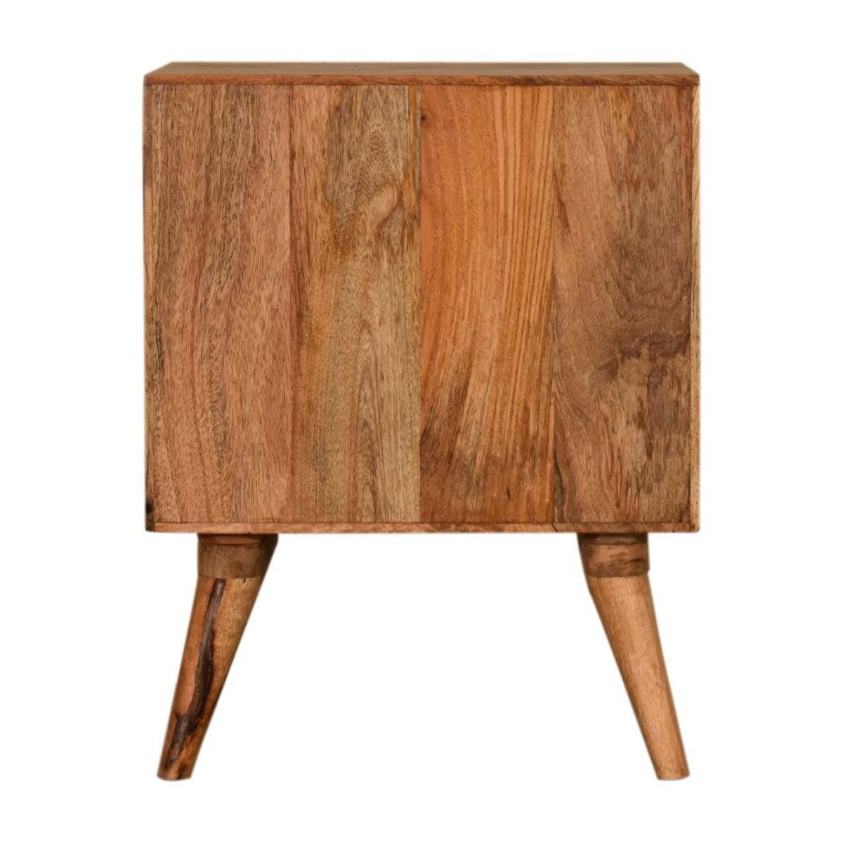 Quebec Brown Bedside Table Unit - Price Crash Furniture