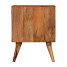 Quebec Brown Bedside Table Unit - Price Crash Furniture