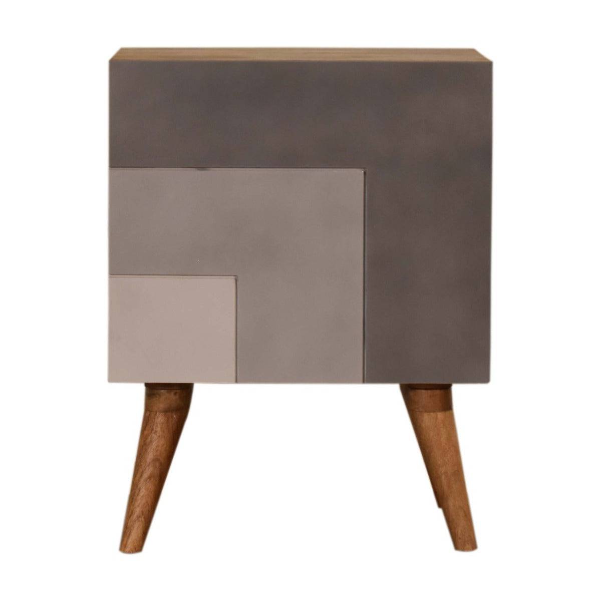 Quebec Grey Bedside Table Unit - Price Crash Furniture