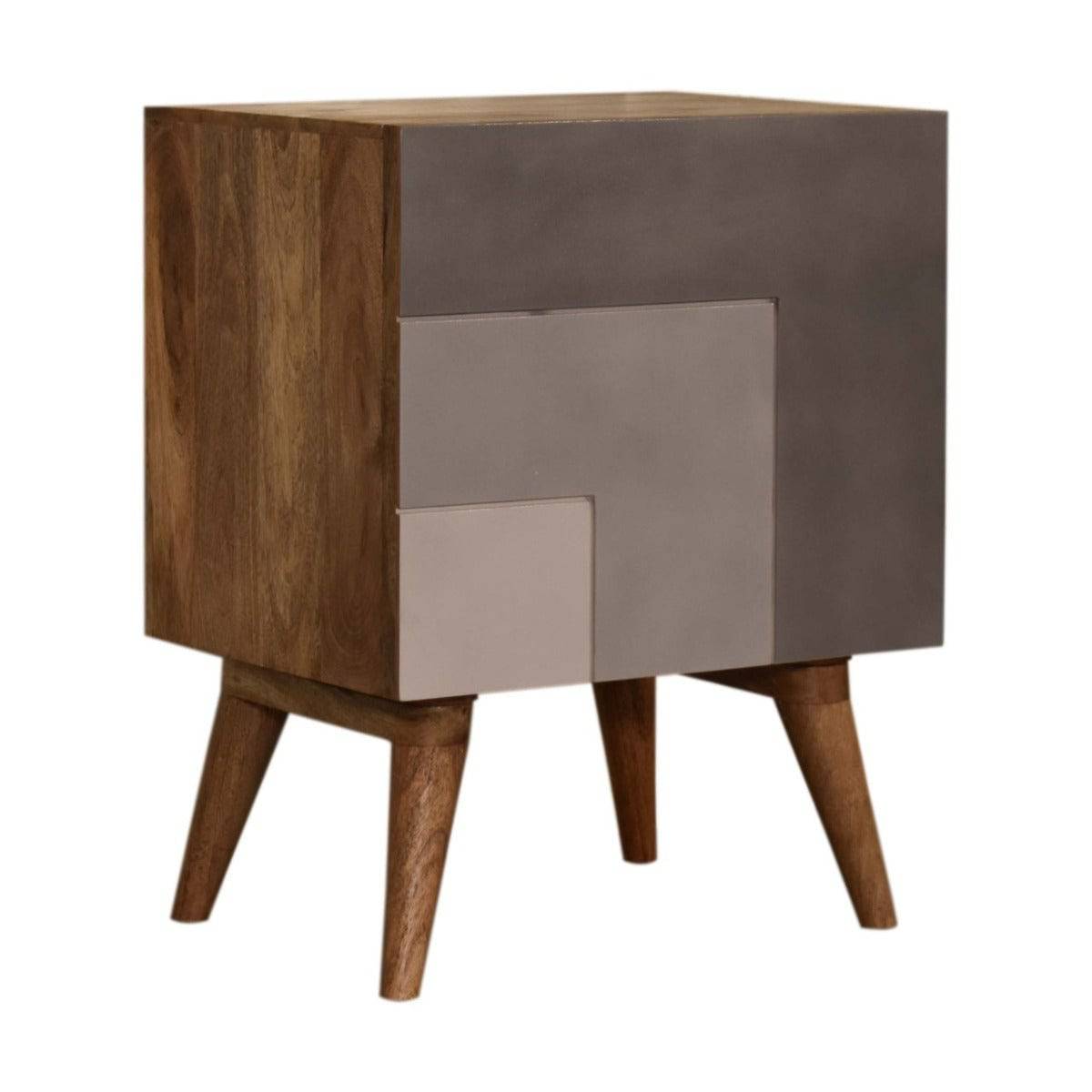 Quebec Grey Bedside Table Unit - Price Crash Furniture