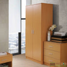 Rio Costa 2 Door Wardrobe in Beech by TAD - Price Crash Furniture