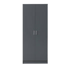 Rio Costa 2 Door Wardrobe in Dark Grey by TAD - Price Crash Furniture