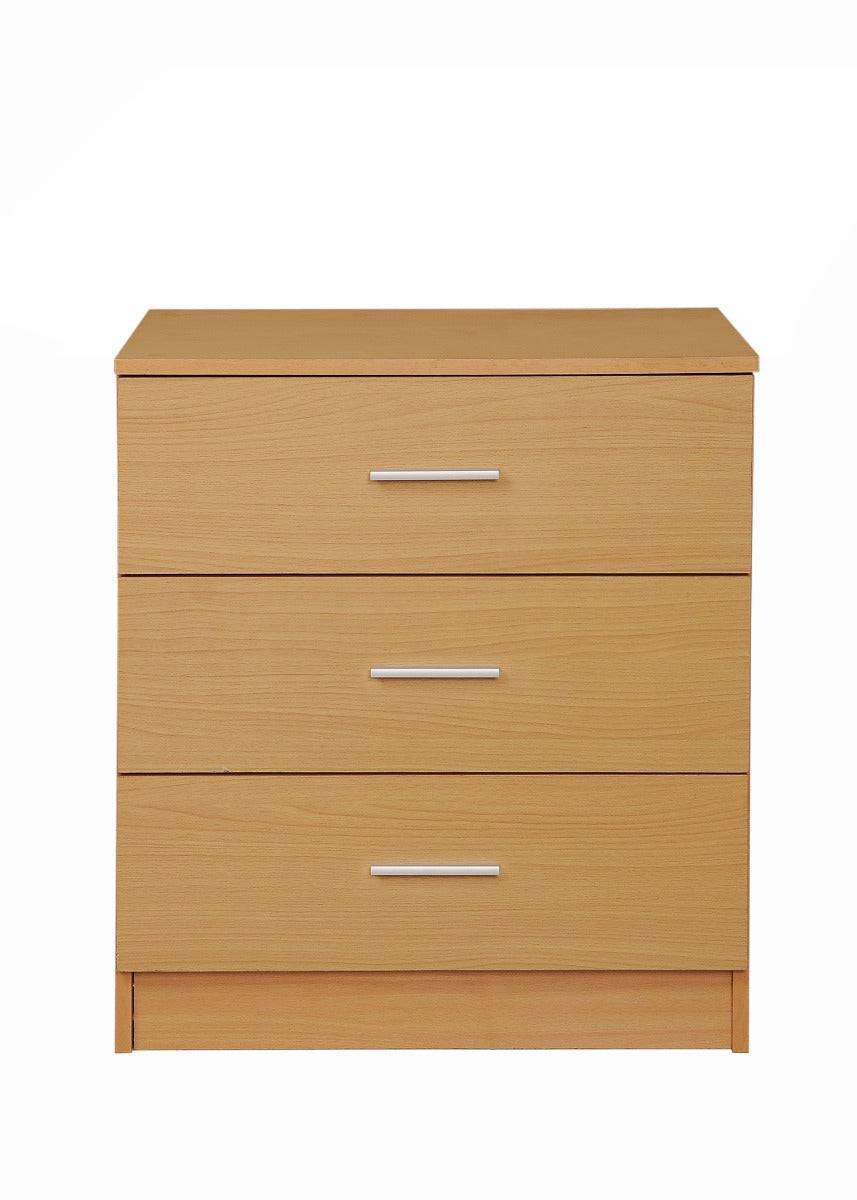 Rio Costa 3 Drawer Chest of Drawers in Beech by TAD - Price Crash Furniture