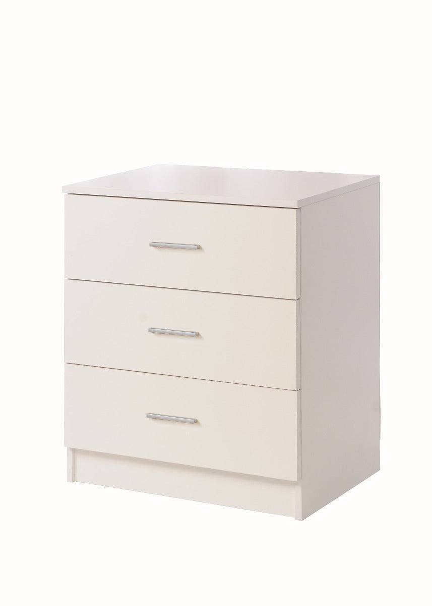 Rio Costa 3 Drawer Chest of Drawers in White by TAD - Price Crash Furniture