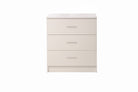 Rio Costa 3 Drawer Chest of Drawers in White by TAD - Price Crash Furniture