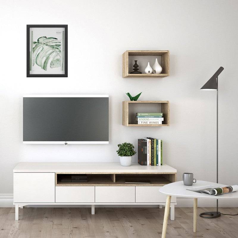 Roomers Wall Shelf (single unit) in Oak - Price Crash Furniture