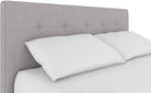 Rose Upholstered UK Double Bed (USA Full Size) with Storage in Linen Grey by Dorel - Price Crash Furniture