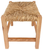 Rustic Woven Raffia Stool 30cm - Price Crash Furniture