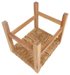 Rustic Woven Raffia Stool 30cm - Price Crash Furniture