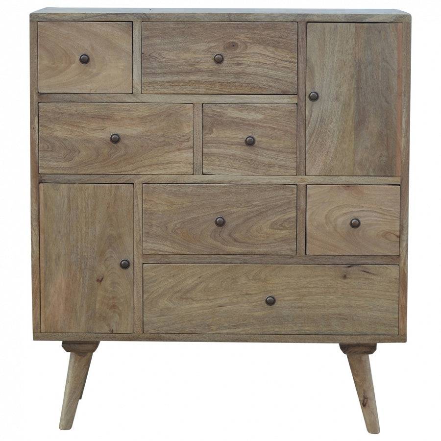 Scandinavian Styled Solid Wood Multi Drawer Cabinet - Price Crash Furniture