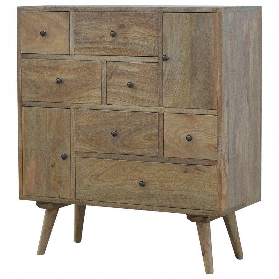 Scandinavian Styled Solid Wood Multi Drawer Cabinet - Price Crash Furniture