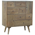 Scandinavian Styled Solid Wood Multi Drawer Cabinet - Price Crash Furniture