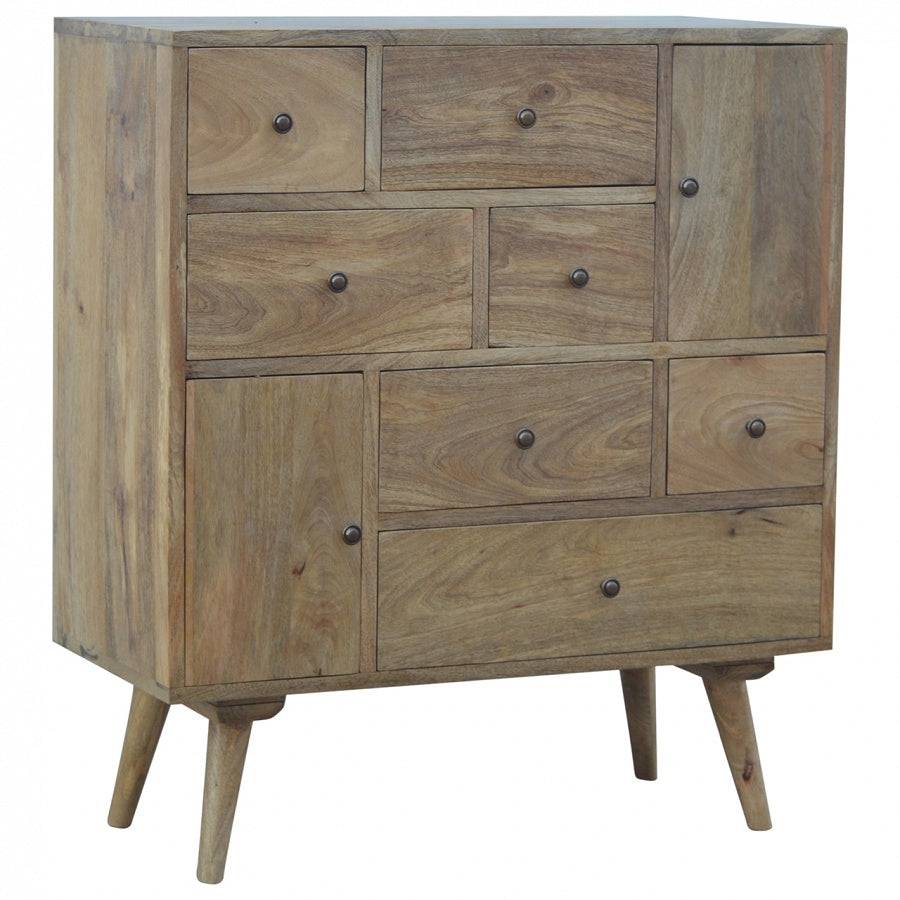 Scandinavian Styled Solid Wood Multi Drawer Cabinet - Price Crash Furniture