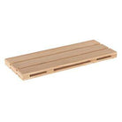 Simple and Natural Pallet Style 60cm Floating Shelf Kit in Sanded Wood by Core - Price Crash Furniture