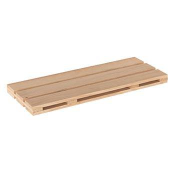 Simple and Natural Pallet Style 60cm Floating Shelf Kit in Sanded Wood by Core - Price Crash Furniture