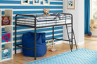 Single Mid-sleeper Bunk Bed in Black Metal by Dorel - Price Crash Furniture