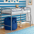 Single Mid-sleeper Bunk Bed in Grey Metal by Dorel - Price Crash Furniture