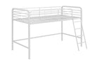 Single Mid-sleeper Bunk Bed in White Metal by Dorel - Price Crash Furniture