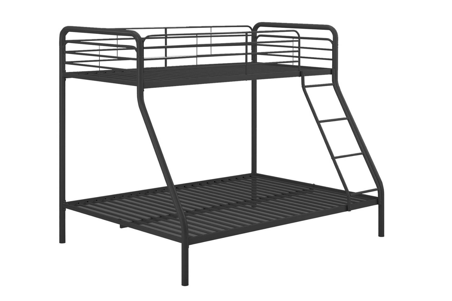 Single over Double Bunk Bed in Black Metal by Dorel - Price Crash Furniture