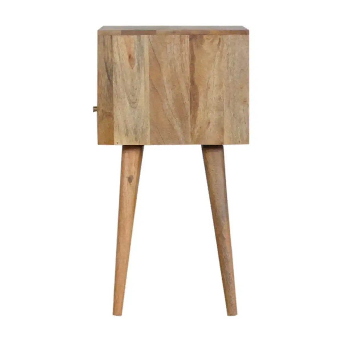 Small Chestnut Finish Bedside Table Unit - Price Crash Furniture