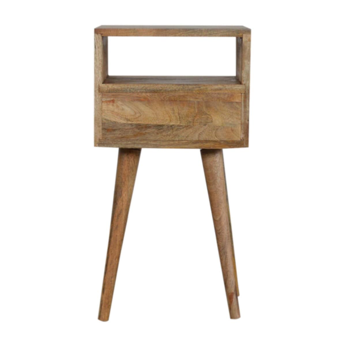 Small Chestnut Finish Bedside Table Unit - Price Crash Furniture