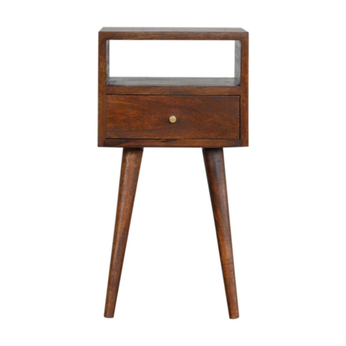 Mini Chestnut Bedside Table - Price Crash Furniture