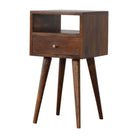 Mini Chestnut Bedside Table - Price Crash Furniture