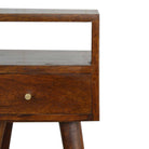 Mini Chestnut Bedside Table - Price Crash Furniture