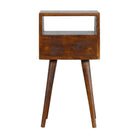 Mini Chestnut Bedside Table - Price Crash Furniture