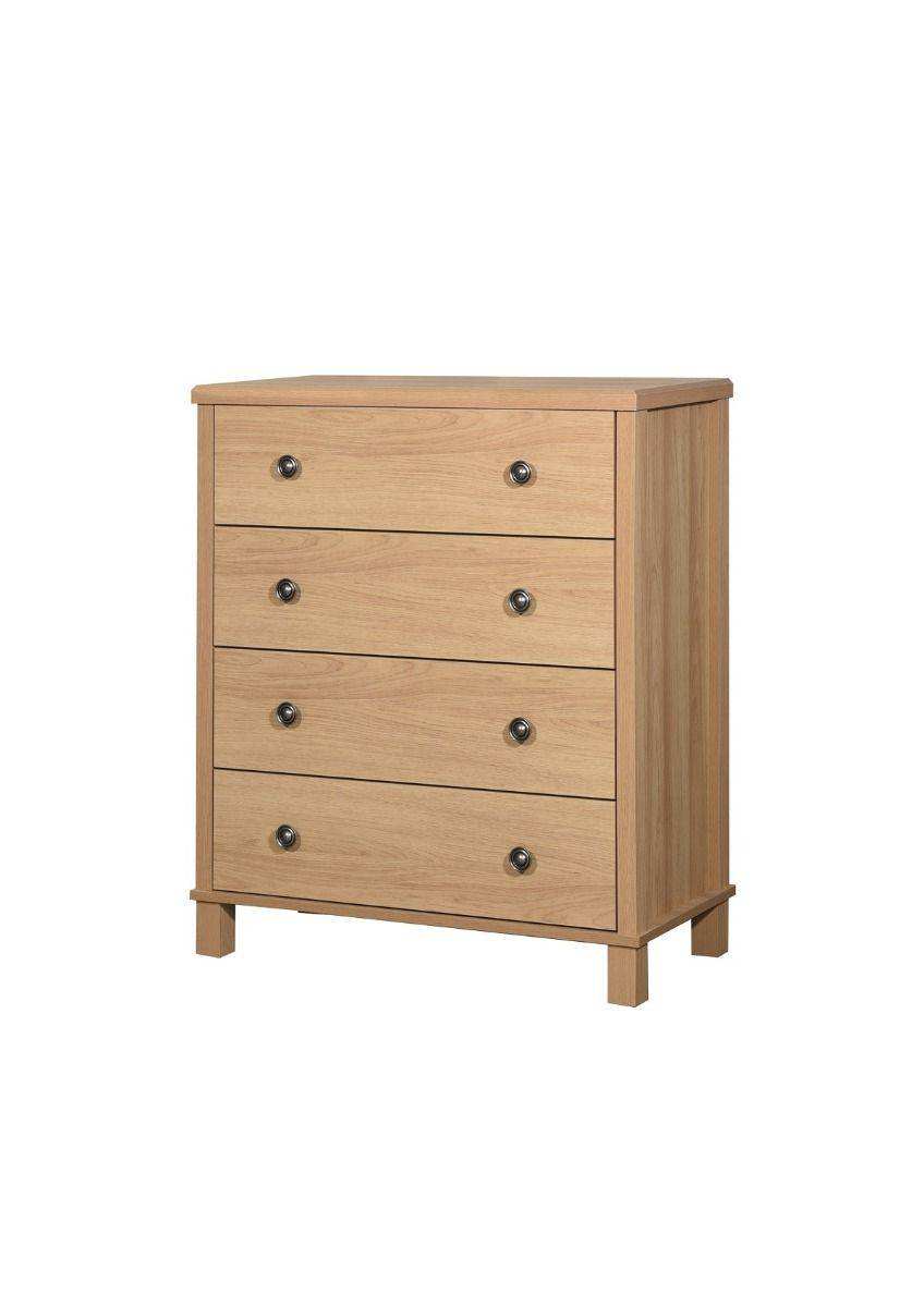 Sherwell 4 Drawer Chest of Drawers in Oak by TAD - Price Crash Furniture