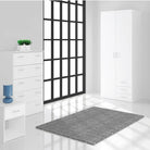 Space Wardrobe - 2 Doors 3 Drawers In White - Price Crash Furniture