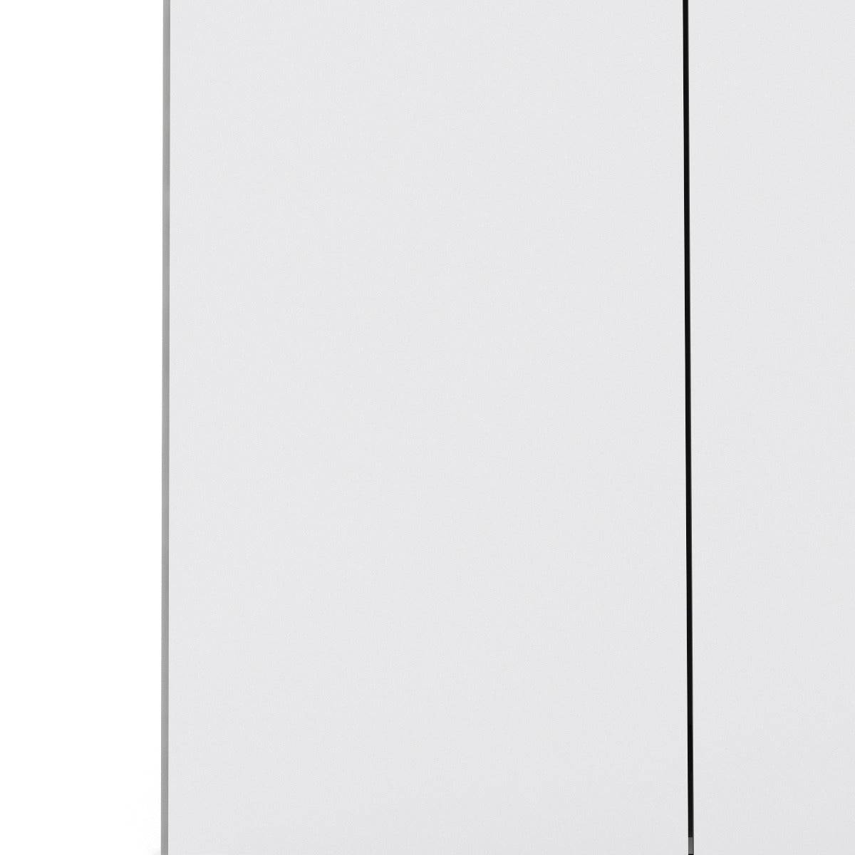 Space Wardrobe - 3 Doors + 3 Drawers White 175cm - Price Crash Furniture