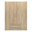 Space Wardrobe - 4 Doors 3 Drawers In Oak - Price Crash Furniture