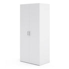 Space Wardrobe with 2 doors in White, 175cm tall - Price Crash Furniture