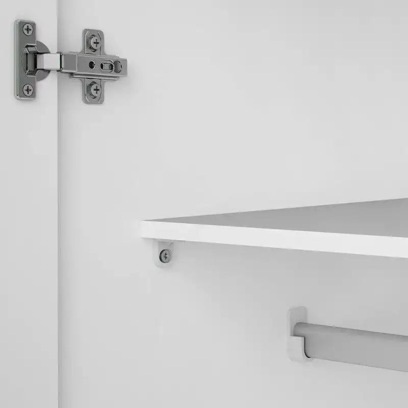 Space Wardrobe with 2 doors in White, 175cm tall - Price Crash Furniture