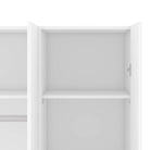 Space Wardrobe with 3 doors in White, 175cm tall - Price Crash Furniture