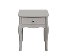 Steens Baroque 1 Drawer Bedside Table in Grey - Price Crash Furniture