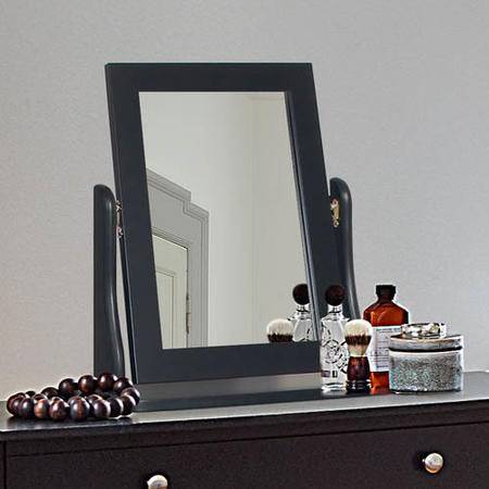 Steens Baroque Vanity Mirror in Black - Price Crash Furniture