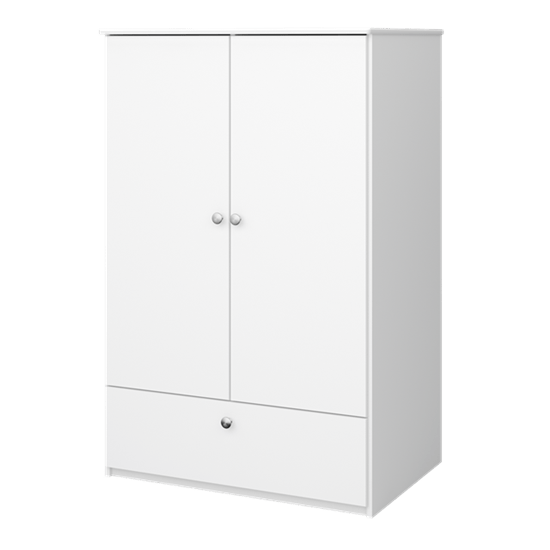 Steens for Kids: Compact Wardrobe in White - Price Crash Furniture