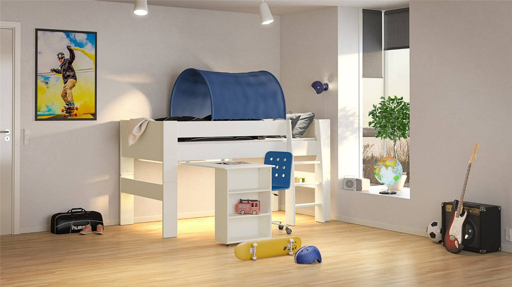 Steens for Kids Mid-Sleeper Bed in White - Price Crash Furniture