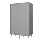 Steens Softline Grey 2 Door Sliding Wardrobe - Price Crash Furniture