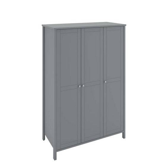 Steens Tromso 3 Door Wardrobe in Grey - Price Crash Furniture