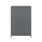 Steens Tromso 3 Door Wardrobe in Grey - Price Crash Furniture