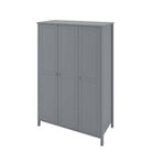 Steens Tromso 3 Door Wardrobe in Grey - Price Crash Furniture