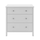 Steens Tromso 3 Drawer Chest of Drawers in Off-White - Price Crash Furniture