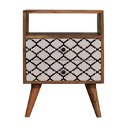 Stella Bedside Cabinet Table with Open Slot - Price Crash Furniture