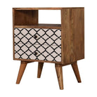 Stella Bedside Cabinet Table with Open Slot - Price Crash Furniture