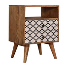 Stella Bedside Cabinet Table with Open Slot - Price Crash Furniture