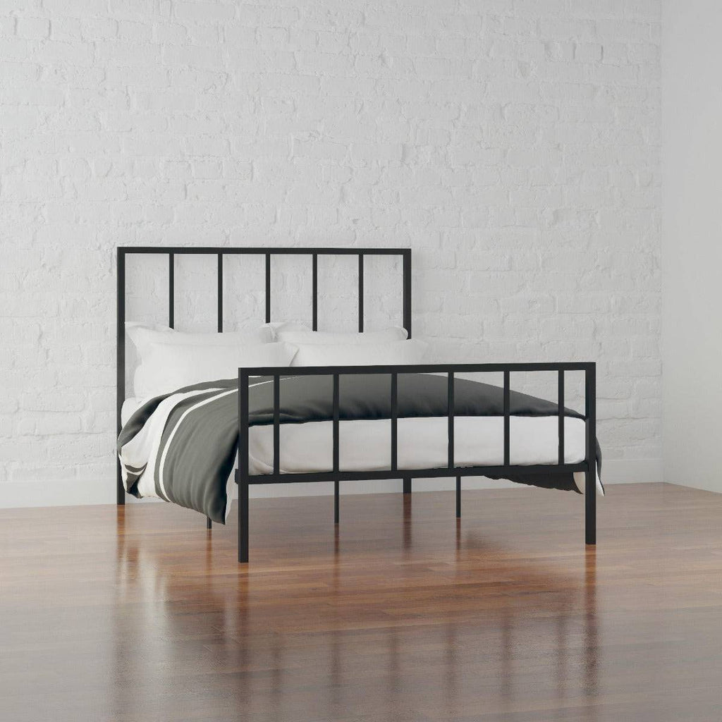 Stella Metal King Size Bed in Black by Dorel - Price Crash Furniture